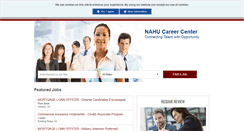 Desktop Screenshot of careers.nahu.org